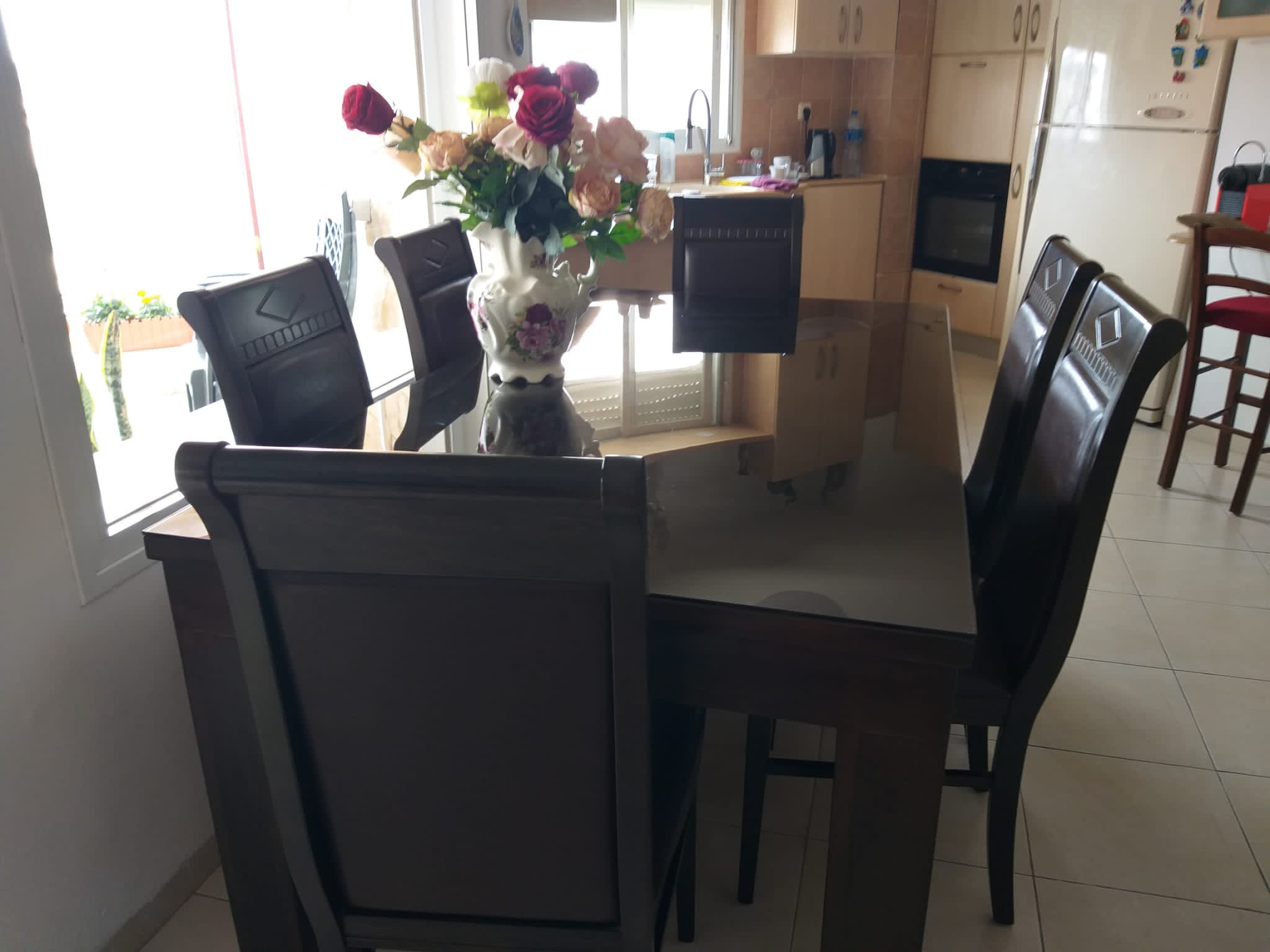 תמונה 2 ,שולחן פינת אוכל ו-6 כסאות למכירה בחיפה ריהוט  פינת אוכל