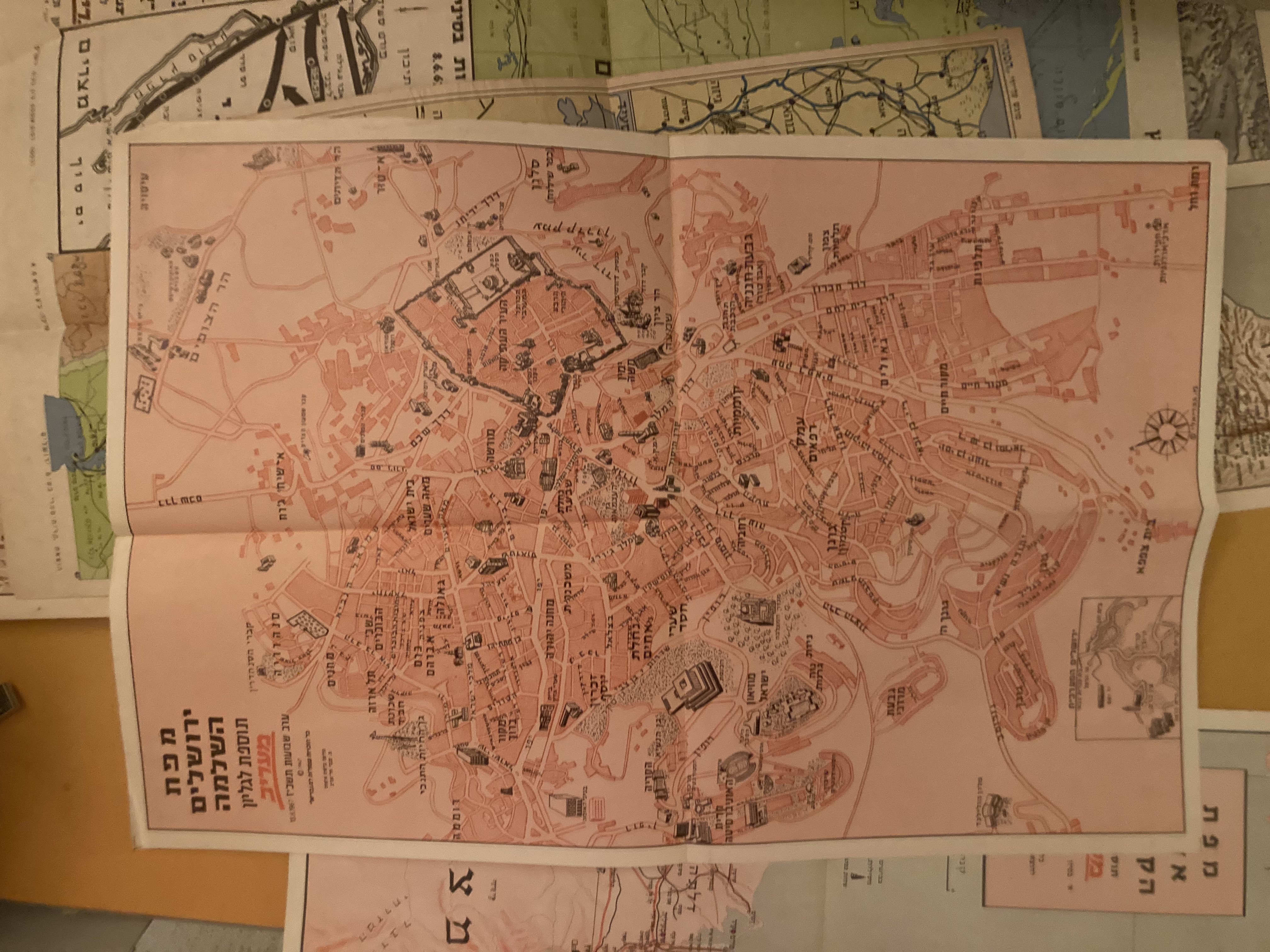 תמונה 4 ,מפות ארץ ישראל שנות ה 60 למכירה בצפון תל אביב אספנות  שונות