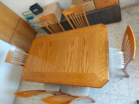 תמונה 5 ,שולחן אוכל גדול וששה כסאות מרו למכירה ביבנה ריהוט  פינת אוכל