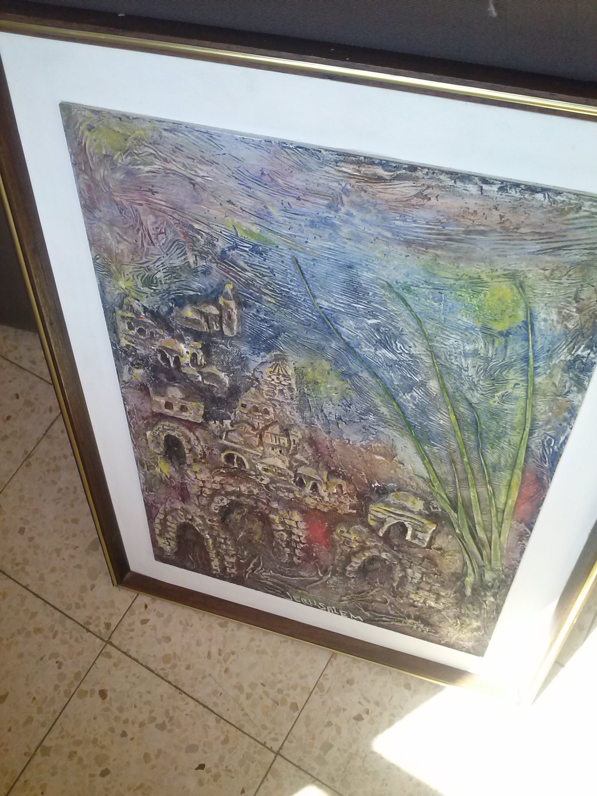 תמונה 2 ,תבליט של ירושלים למכירה בתל אביב אומנות  ציור