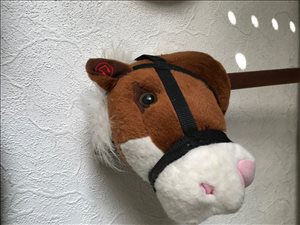 סוס מעוצב עם פרווה 