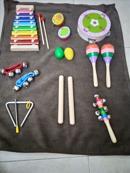 תמונה 1 ,סט 9 כלי נגינה לילדים  למכירה בירושלים  כלי נגינה  שונות