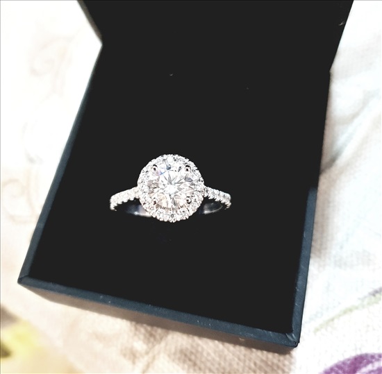 תמונה 4 ,טבעת יהלומי מעבדה (CVD)  למכירה בקריית מלאכי תכשיטים  טבעות