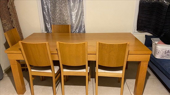 תמונה 1 ,שולחן מעץ אלון  למכירה בצפת ריהוט  שולחנות