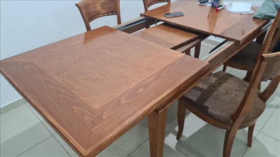 תמונה 2 ,שולחן איכותי נפתח+אופציה לכסאו למכירה בראשון לציון ריהוט  פינת אוכל