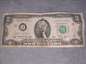 שטר של 2 דולר שנת 1976 