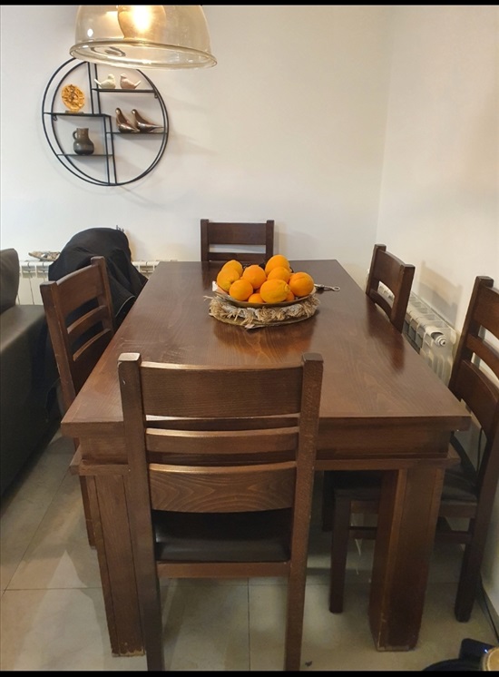 תמונה 1 ,שולחן אוכל +6 כסאות  למכירה בירושלים ריהוט  פינת אוכל