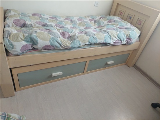 תמונה 1 ,מיטת ילדים נפתחת עם מיטת חבר למכירה במודיעין-מכבים-רעות לתינוק ולילד  מיטות ולולים