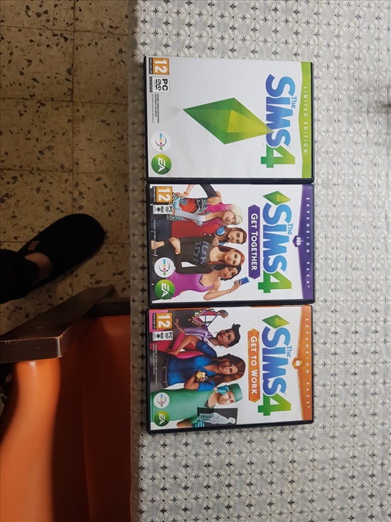 תמונה 2 ,דיסקים של SIMS עם מס' סריאלי למכירה בחדרה משחקים וקונסולות  משחקים