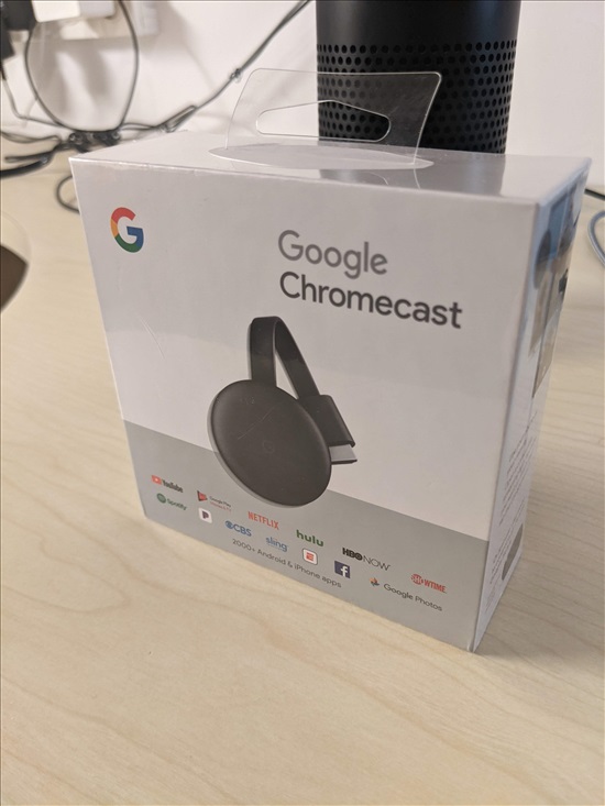 תמונה 1 ,גוגל כרומקאסט Google Chromecas למכירה בתל אביב מוצרי חשמל  סטרימר