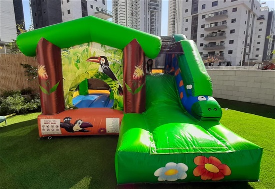 תמונה 2 ,מתנפח משולב שמשונית מלא  למכירה באלעד ציוד לעסקים  מתנפחים