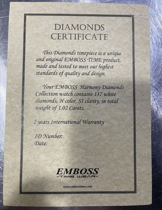 תמונה 3 ,Emboss AQA - זהב ויהלומים למכירה באשדוד תכשיטים  שעונים