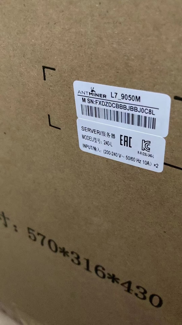 תמונה 1, Bitmain Antminer L7 9500MH/s p למכירה בhongkong | מחשבים וציוד נלווה  ...