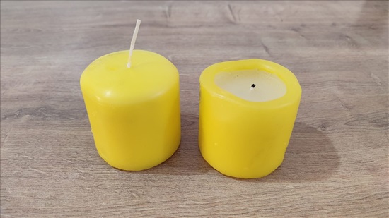 תמונה 1 ,25 נרות נוי בצבע צהוב למכירה בכפר סבא ציוד לאירועים  אחר