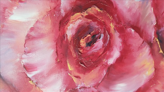 תמונה 3 ,ציור פרח.שמן על בד למכירה בנתניה אומנות  ציור