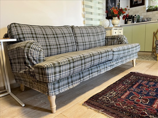 תמונה 2 ,ספה תלת מושבית כולל כיסוי חדש  למכירה באמירים ריהוט  ספות