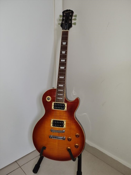 תמונה 1 ,גטרה אפיפון לספול+מגבר מוסטנג1 למכירה באשקלון כלי נגינה  גיטרה חשמלית