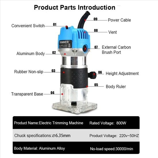 תמונה 1, wood router 800w למכירה בקרית שמונה | כלי עבודה  אחר