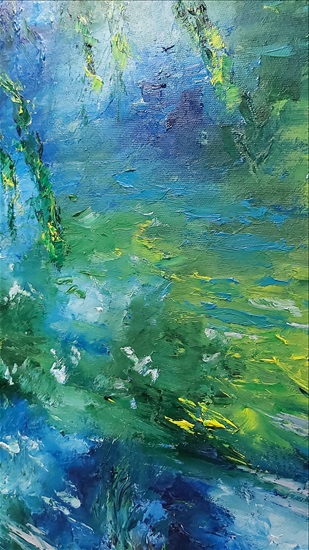 תמונה 5 ,ציור אגם.שמן על בד למכירה בנתניה אומנות  ציור