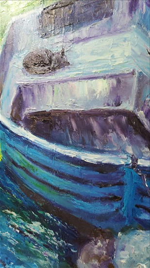 תמונה 6 ,ציור אגם.שמן על בד למכירה בנתניה אומנות  ציור