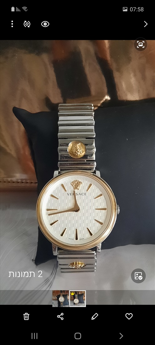 תמונה 2 ,שעון versace  למכירה באשדוד תכשיטים  שעונים