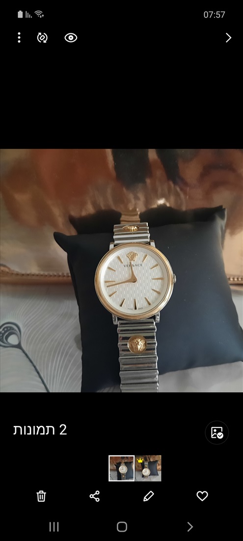תמונה 3 ,שעון versace  למכירה באשדוד תכשיטים  שעונים