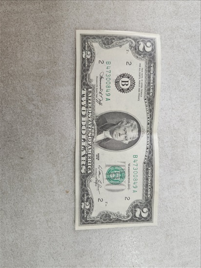תמונה 1 ,שטר 2 דולר משנת 1976 למכירה בנופית אספנות  מטבעות ושטרות