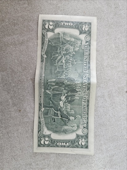 תמונה 2 ,שטר 2 דולר משנת 1976 למכירה בנופית אספנות  מטבעות ושטרות