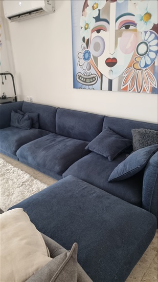 תמונה 1 ,ספה יוקרתית כחולה למכירה בראשון לציון ריהוט  ספות