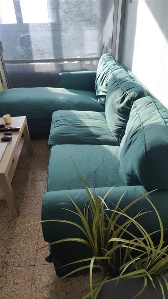תמונה 3 ,כורסת איקיאה ירוקה 3 מושבים למכירה בחיפה ריהוט  ספות