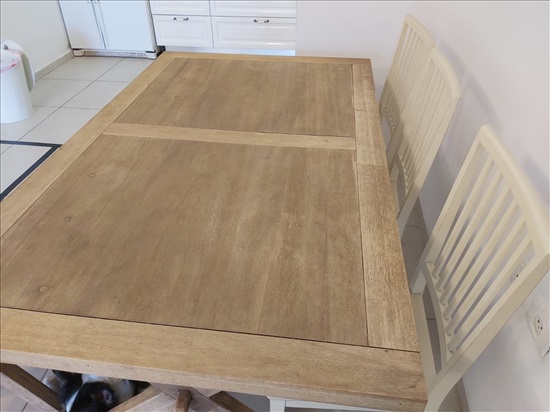 תמונה 3 ,שולחן עץ איכותי + ספסל וכסאות למכירה בתל אביב ריהוט  פינת אוכל