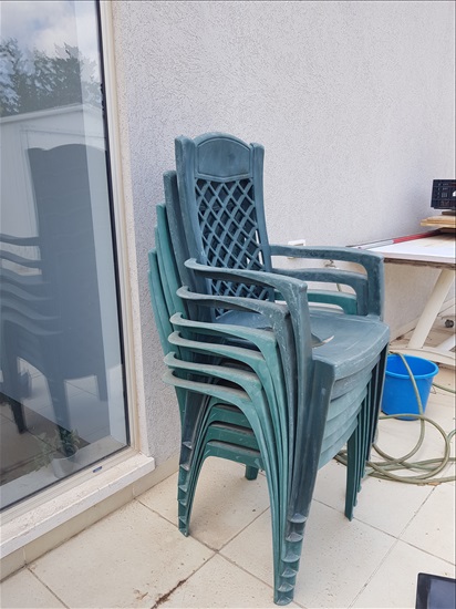 תמונה 1 ,שישה כסאות גינה  למכירה בבית יצחק-שער חפר ריהוט  כיסאות