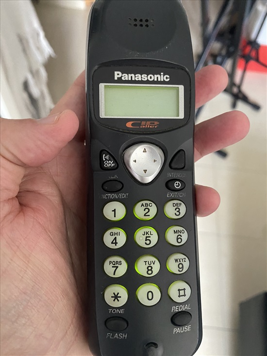 תמונה 3 ,טלפון אלחוטי Panasonic + בסיס למכירה בתל אביב מוצרי חשמל  טלפון אלחוטי