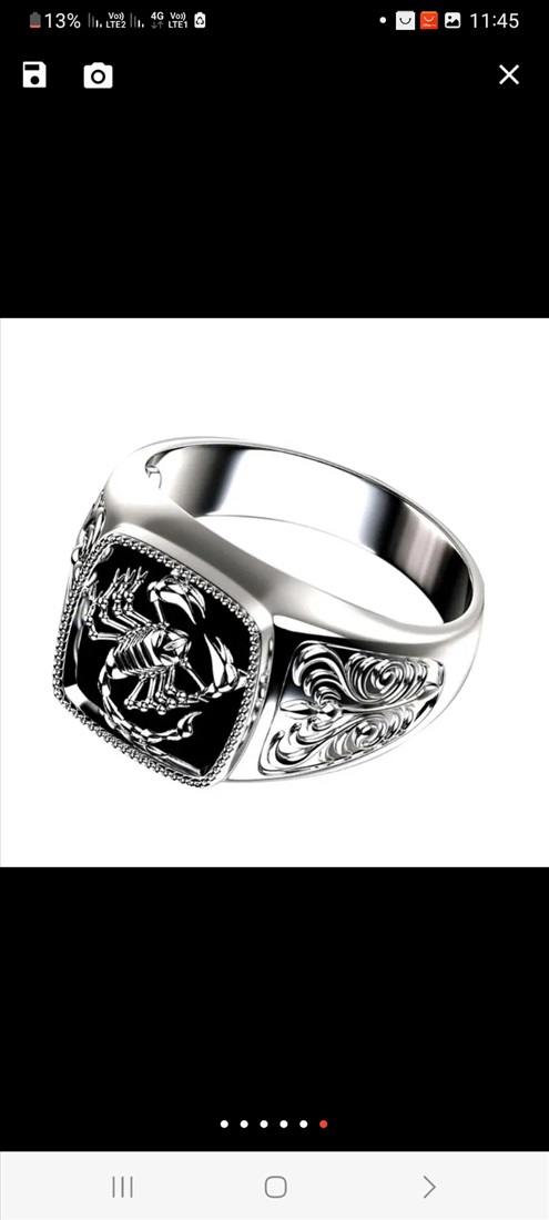 תמונה 1 ,טבעת עקרב מידה 10 ו13  יו אס  למכירה בחדרה תכשיטים  טבעות