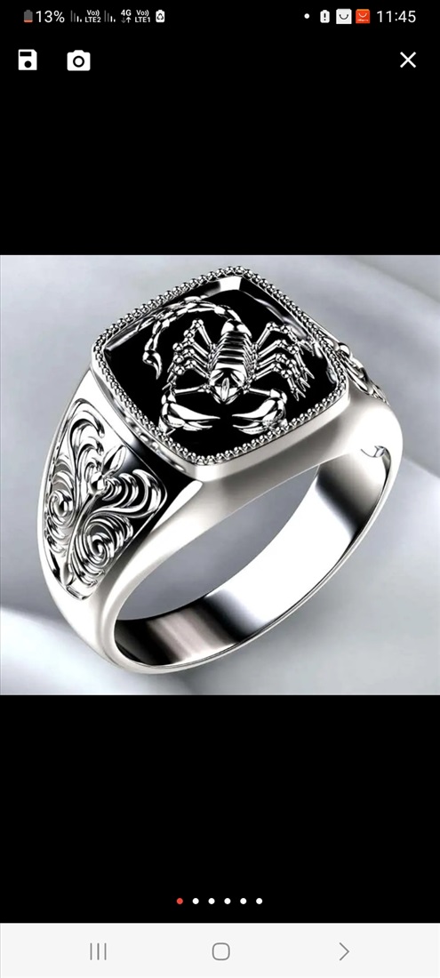 תמונה 6 ,טבעת עקרב מידה 10 ו13  יו אס  למכירה בחדרה תכשיטים  טבעות