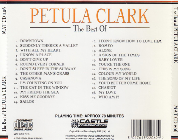 תמונה 2 ,Petula Clark The Best of למכירה ברמת השרון אספנות  תקליטים ודיסקים