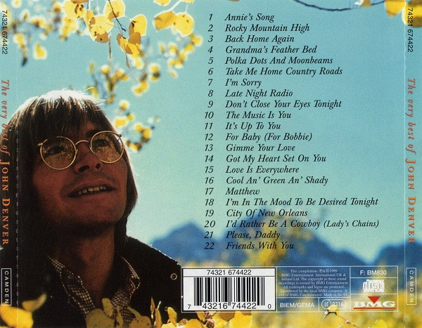תמונה 2 ,The Very Best of John Denver למכירה ברמת השרון אספנות  תקליטים ודיסקים