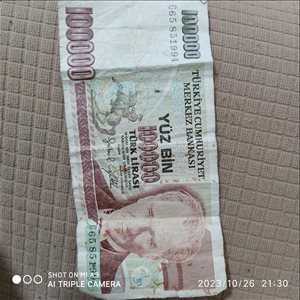 100000 לירה טורקית 