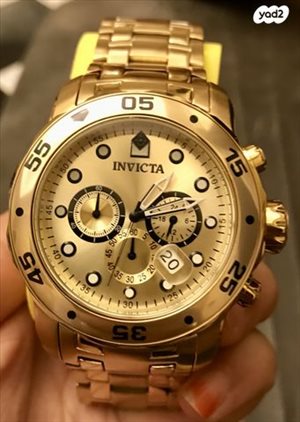 שעון Invicta מצופה זהב 