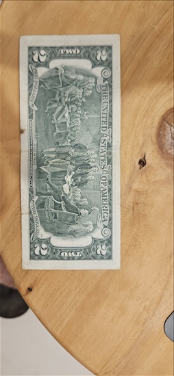 תמונה 2 ,שטר של שני דולר למכירה בקיסריה אספנות  מטבעות ושטרות