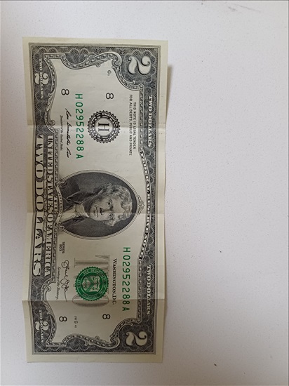 תמונה 2 ,2 דולר שטר למכירה בטבריה אספנות  מטבעות ושטרות