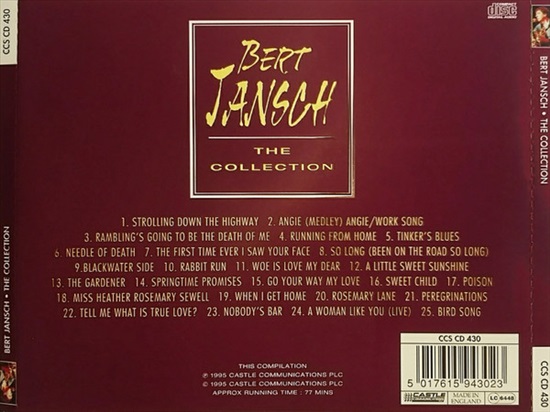 תמונה 2, Bert Jansch The Collection למכירה ברמת השרון | אספנות  תקליטים ודיסקים