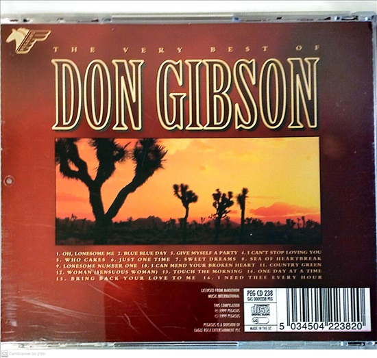 תמונה 2,  The Very Best of Don Gibson  למכירה ברמת השרון | אספנות  תקליטים ודיסקים