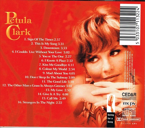 תמונה 2 ,Petula Clark Colour My World למכירה ברמת השרון אספנות  תקליטים ודיסקים