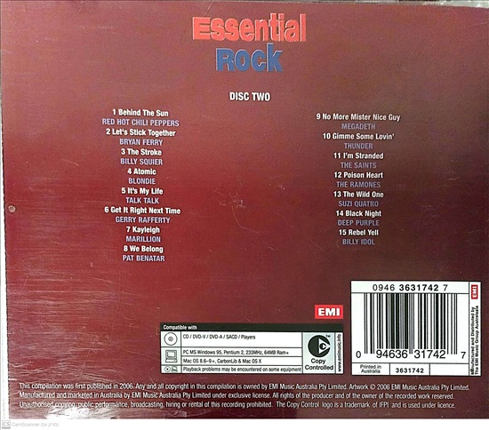 תמונה 2 ,Essential Rock disk two למכירה ברמת השרון אספנות  תקליטים ודיסקים
