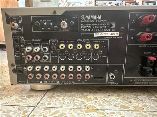 תמונה 6 ,רסיבר Yamaha RX-V520 לתיקון למכירה בפתח תקווה סטריאו  כללי