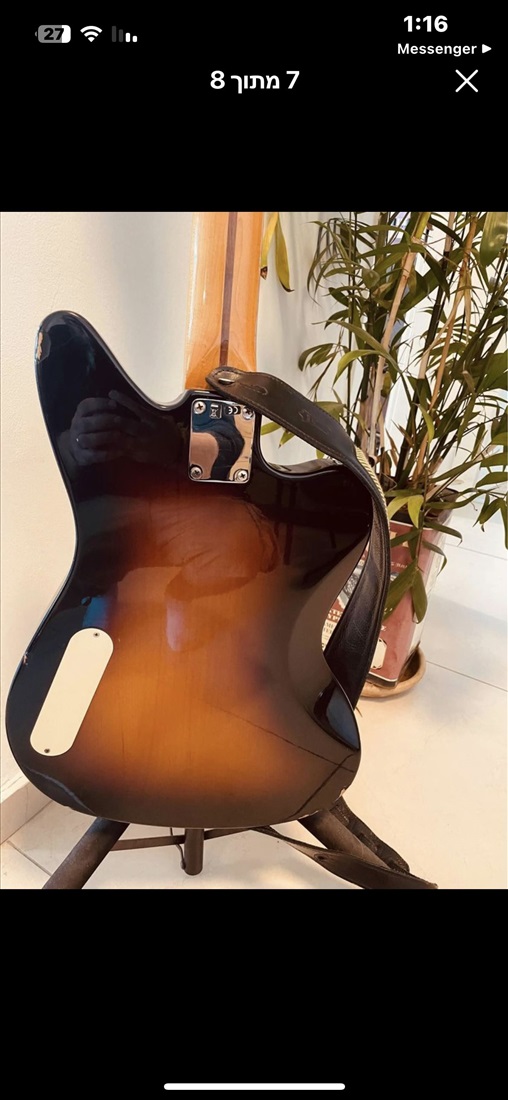 תמונה 2 ,Fender reverse jaguar bass mx למכירה בכפר יונה כלי נגינה  גיטרה בס