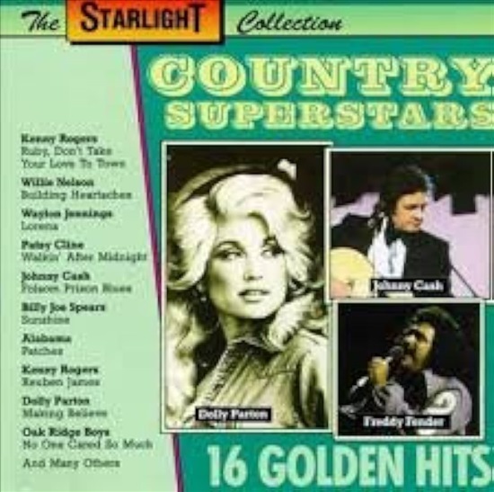 תמונה 1 ,Country Superstars 16 Golden H למכירה ברמת השרון אספנות  תקליטים ודיסקים