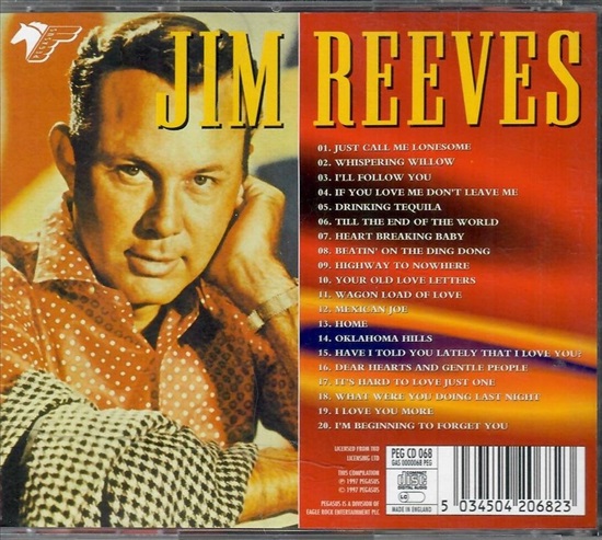 תמונה 2 ,Jim Reeves Just Call Me Loneso למכירה ברמת השרון אספנות  תקליטים ודיסקים