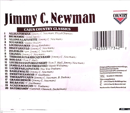 תמונה 2 ,Jimmy C. Newman Cajun Country  למכירה ברמת השרון אספנות  תקליטים ודיסקים